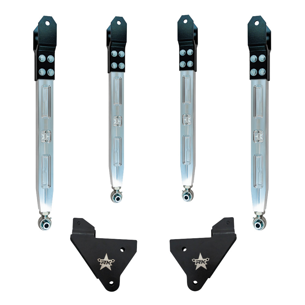 Pro Elite Billet Aluminum 4 Link Upgrade Package Valid for 3.5-8.0 Inch of Lift For Ram 2500 HD 2014-Up & Ram 3500 HD 2013-Up 4x4 Rock Krawler