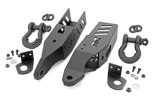 Tow Hook Brackets D-Ring Combo Ford Bronco 4WD (2021-2025) Rough Country-1