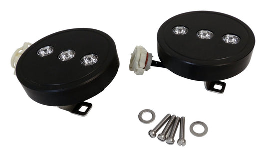 LED Fog Lamp Kit with H16 Connector for 2010-2018 Jeep JK Wrangler RT Off Road-1