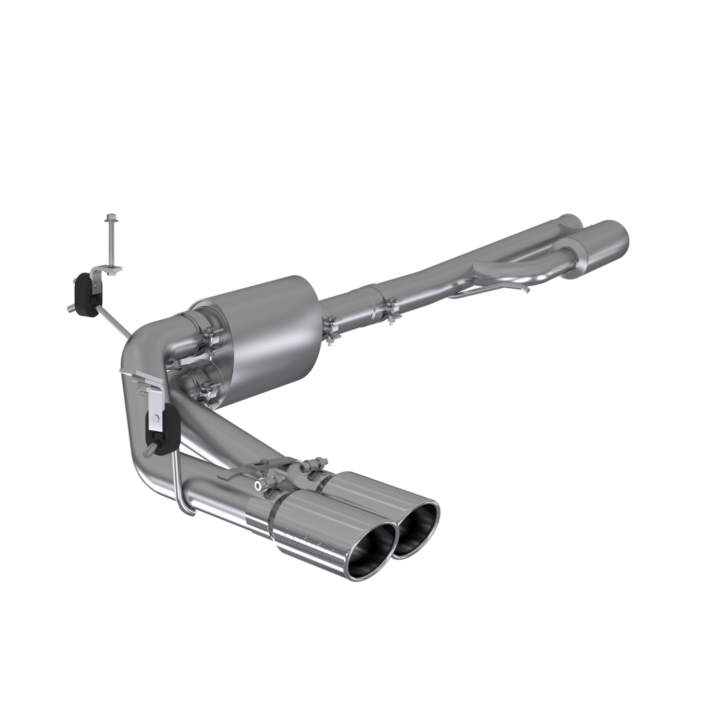 3 Inch Cat Back Exhaust System Pre-Axle Dual Outlet Aluminized Steel For 19-Up Silverado/Sierra 1500, 2022 Silverado LTD/ Sierra Limited 5.3L MBRP
