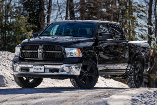 Dodge and Ram 1500/ 1500 Classic 3.6L/3.7L/4.7L/5.7L T409SS 3 Inch Muffler Replacement with 4 Inch OD Tip MBRP-1