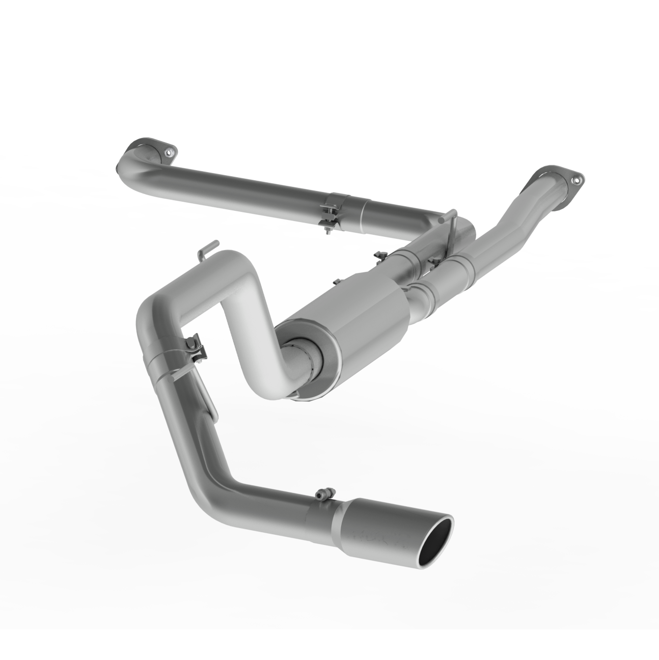 3 Inch Cat Back Exhaust System Single Side Aluminized Steel For 16-20 Nissan 5.6L Titan XD MBRP