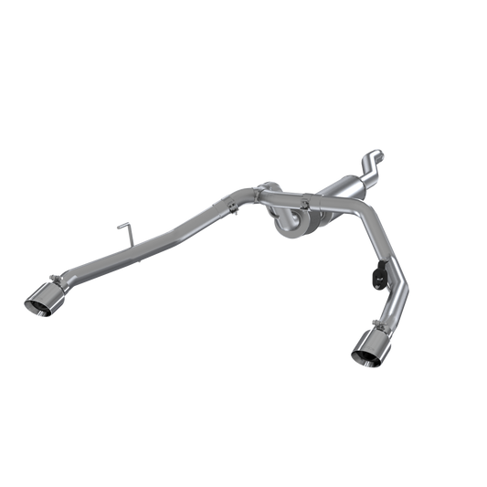 Jeep 2.5 Inch Cat Back Exhaust System Dual Rear Exit For 20-20 Jeep Gladiator 3.6L MBRP-1