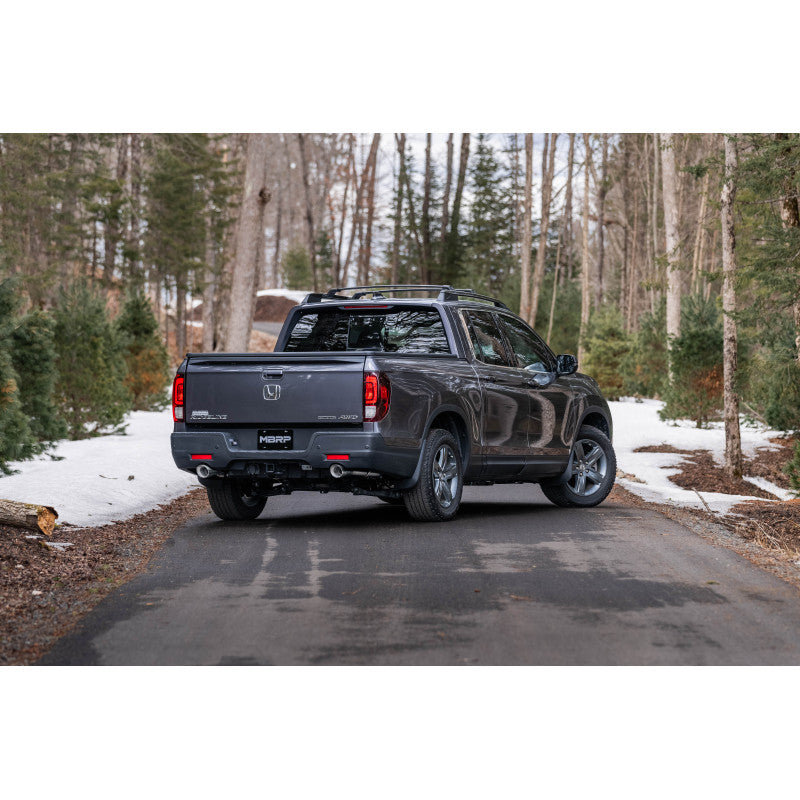 T304 Stainless Steel 2.5 Inch Cat-Back Dual Rear Exit 2021-Up Honda Ridgeline 3.5L MBRP-5