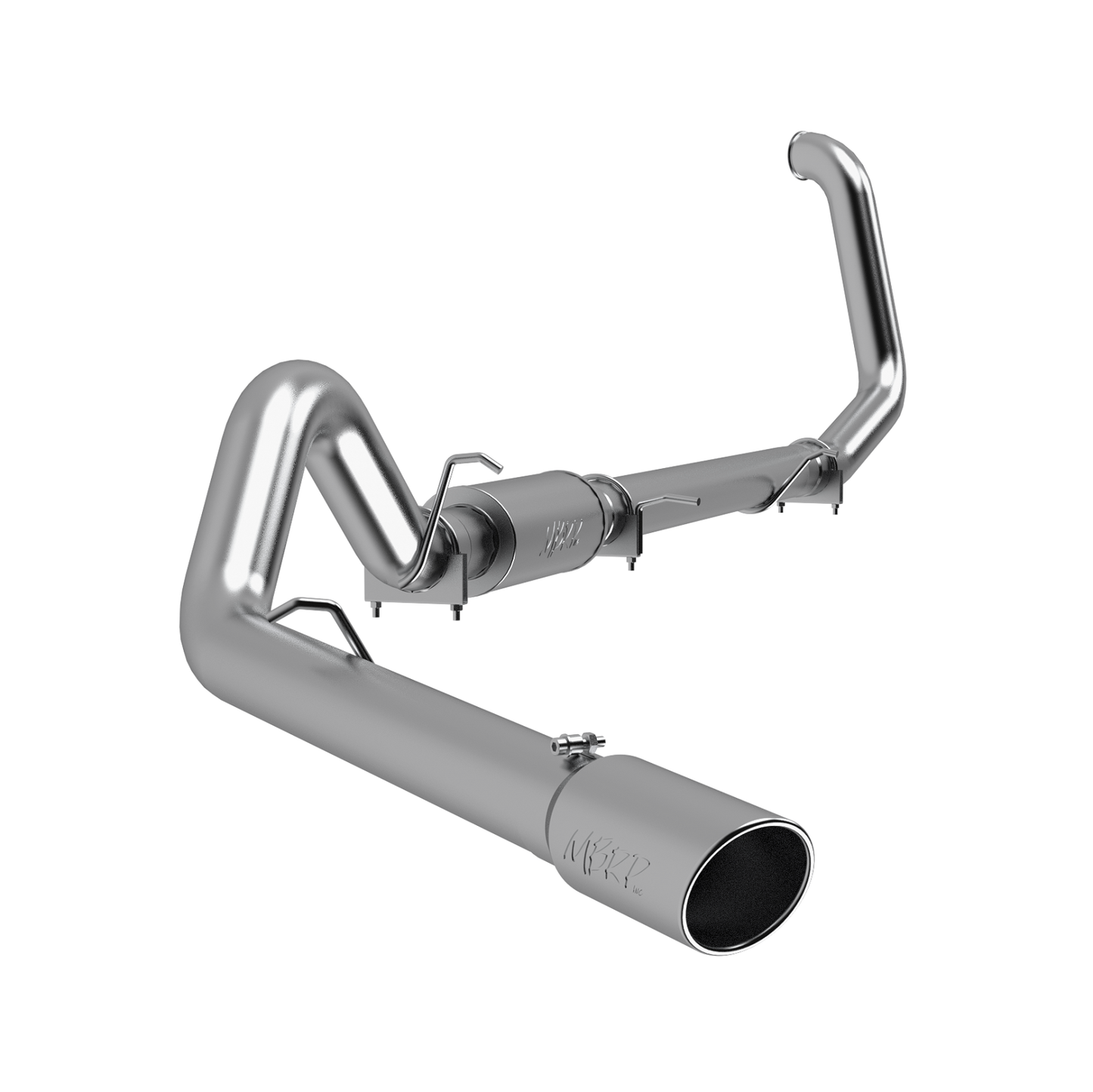 4 Inch Turbo Back Single Side Exit T409 Stainless Steel For 99-03 Ford Excursion 7.3L MBRP