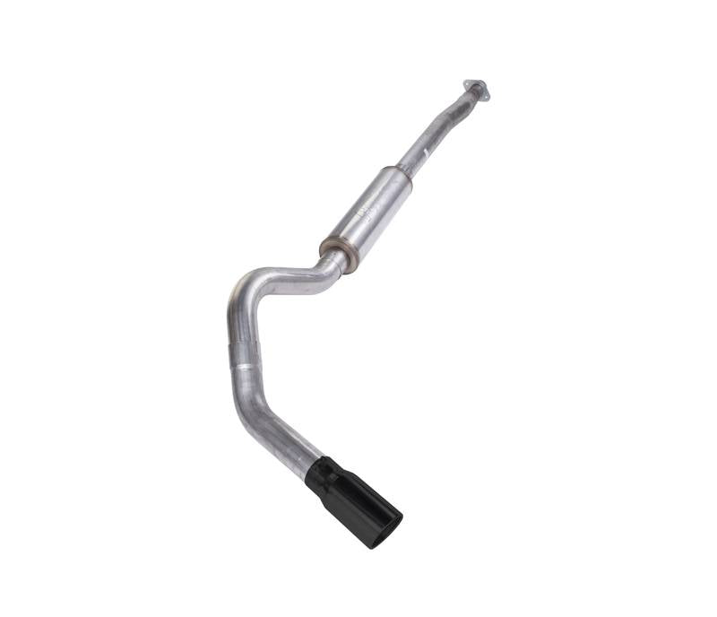 Cat Back System 11-20 Ford F150 Single Side Exit 4 in Intermediate And Tail Pipe Violator Muffler/Hardware/5 in Black Tip Incl Natural Finish 409 Stainless Steel Pypes Performance Exhaust