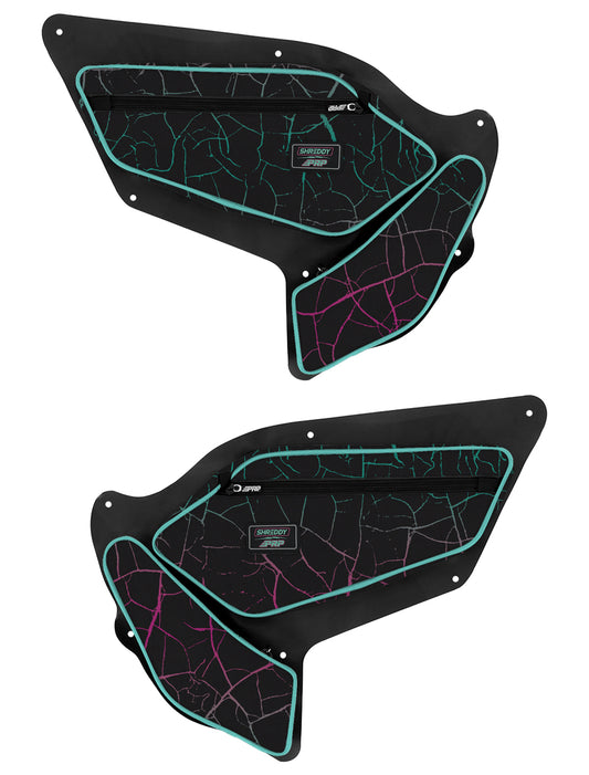 Shreddy Front Door Bags with Knee Pad for Polaris RZR PRO XP PRO R Turbo R Pair PRP Seats-1