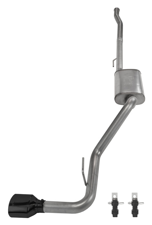 Cat-Back System 2020 Jeep JT Gladiator Rubicon Single Side Exit 2.5 in Intermediate And Tail Pipe Street Pro Mufflers/Ha Pypes Performance Exhaust-1