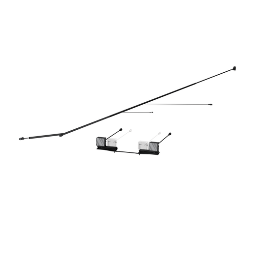 24-26 Ford Ranger, Black-Coated, Bumper Light Kit Flood Beam MBRP-1