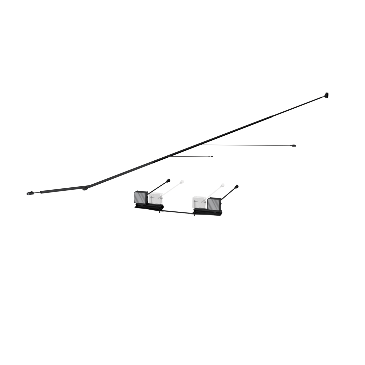 24-26 Ford Ranger, Black-Coated, Bumper Light Kit Spot Beam MBRP-1