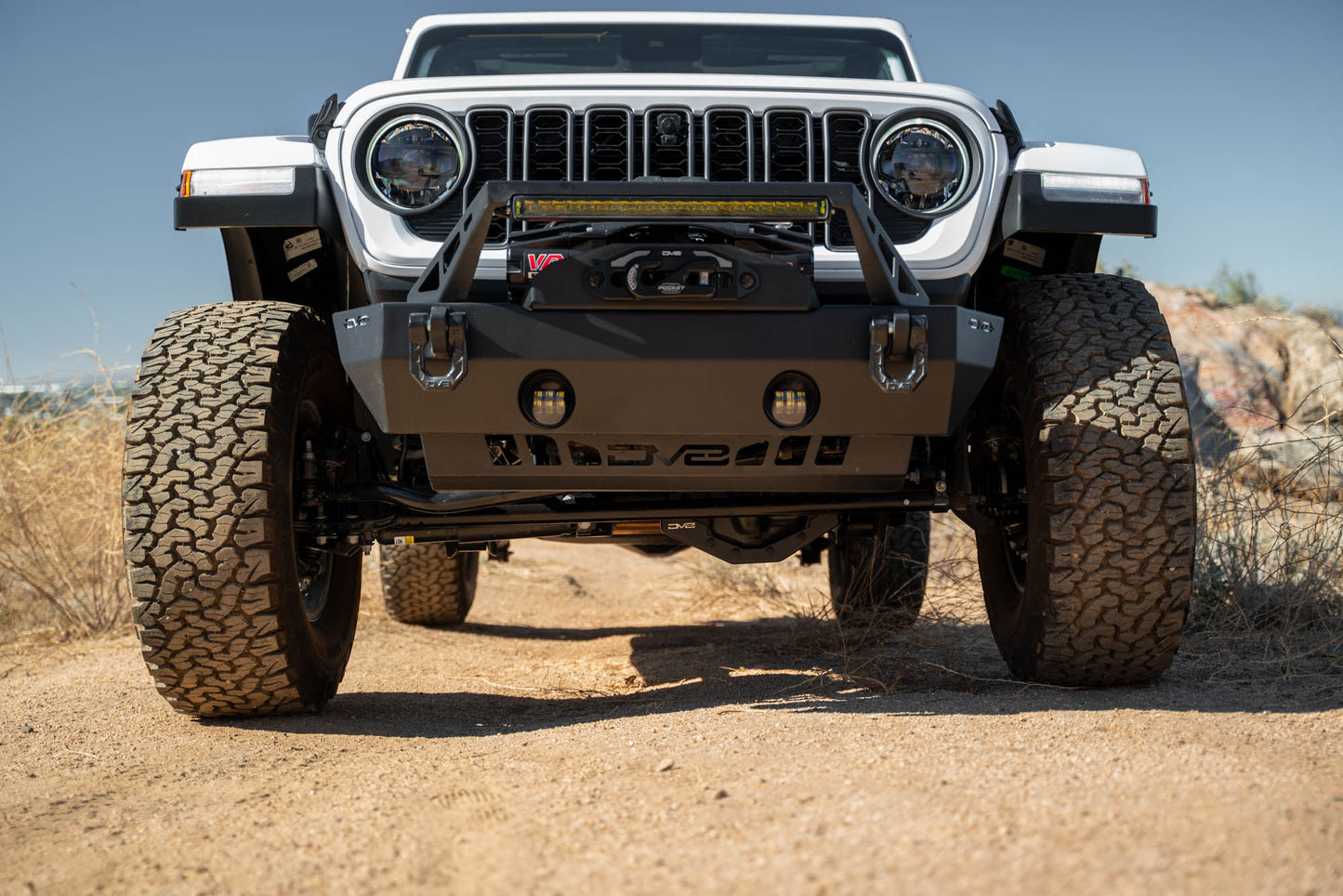 2018 2025 Jeep Wrangler JL JLU Gladiator JT Front Differential Skid Plate DV8 Offroad-13