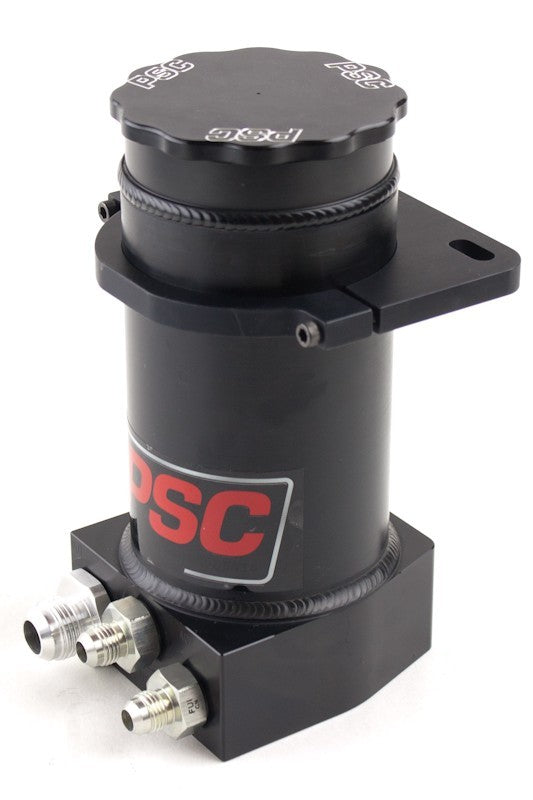 Pro Touring Black Anodized Hydroboost Remote Reservoir Kit, 2X #6AN Return #10AN Feed Performance Components PSC Steering