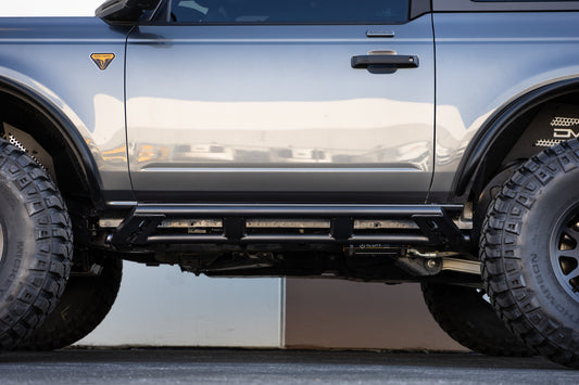 2021 2024 Ford Bronco Fs 15 Series 2 Door Rock Sliders DV8 Offroad-1