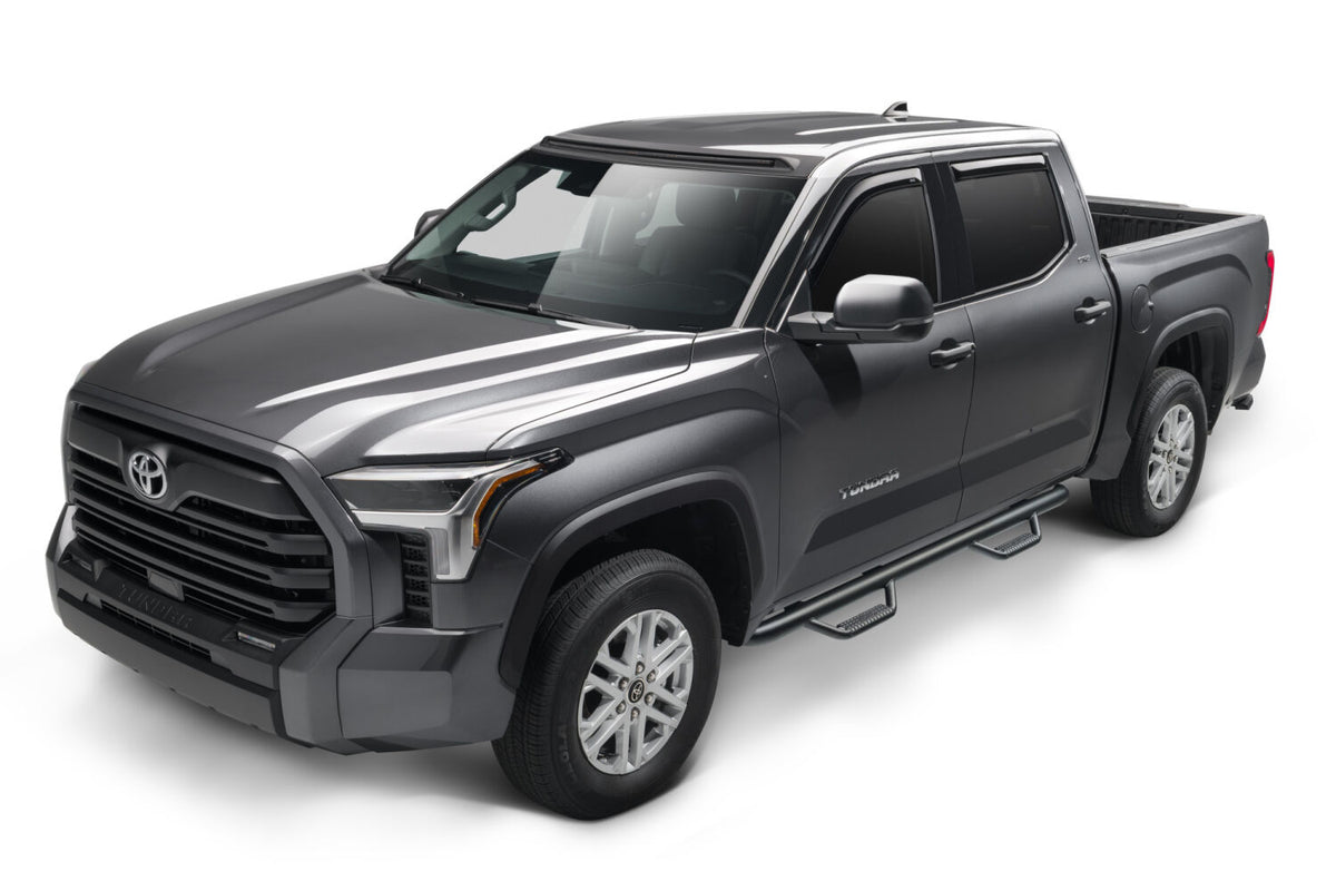 Nerf Step Bar Cab Length without Bed Access (2 Steps per Side) 3 Inch Main Tube Diameter 2022-2026 Toyota Tundra CrewMax Textured Black N Fab NFab-5