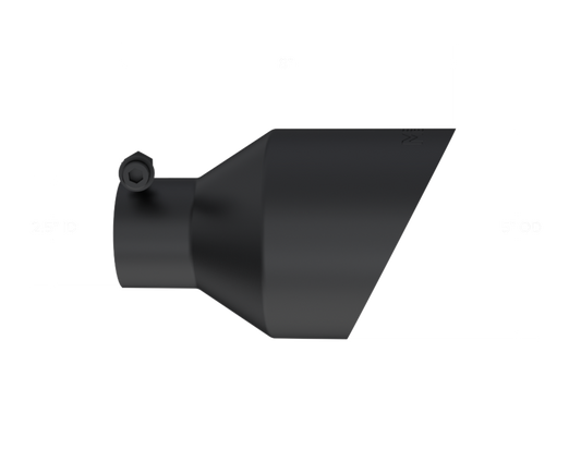 Universal Black Tip, 2.5-Inch ID, 5-Inch OD Angle Cut Dual Wall MBRP-1