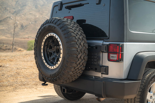 2007 2018 Jeep Wrangler JK Tailgate Reinforcement Molle Panel DV8 Offroad-1