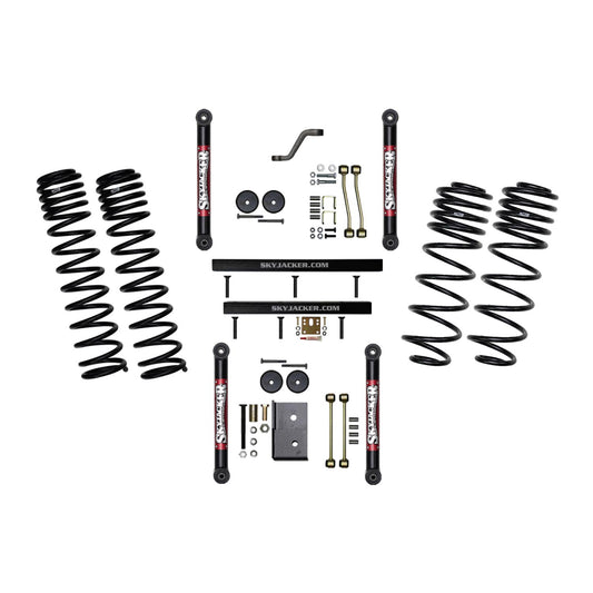 4 Inch Suspension Lift System With ADX 2.0 Remote Reservoir Shocks with Lower Links 97-02 Jeep Wrangler TJ Skyjacker-1