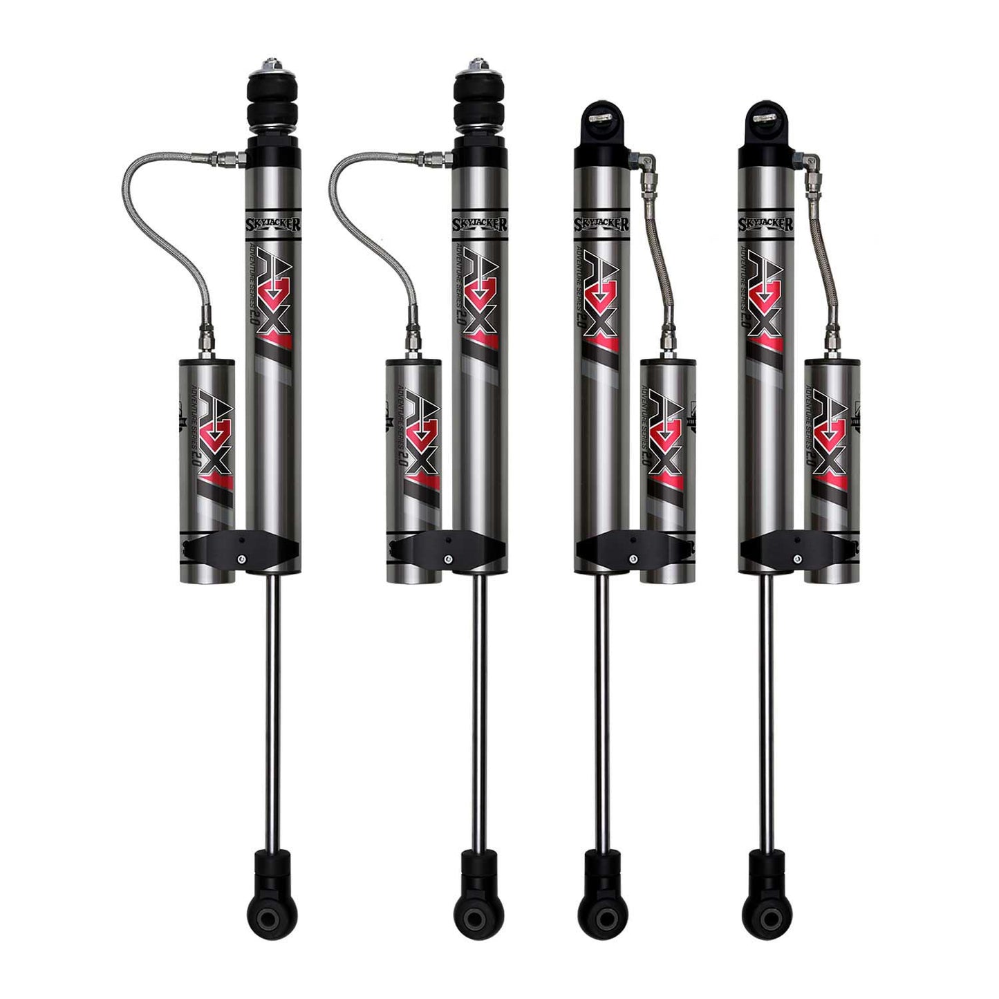 4 Inch Suspension Lift System With ADX 2.0 Remote Reservoir Shocks with Lower Links 97-02 Jeep Wrangler TJ Skyjacker-2