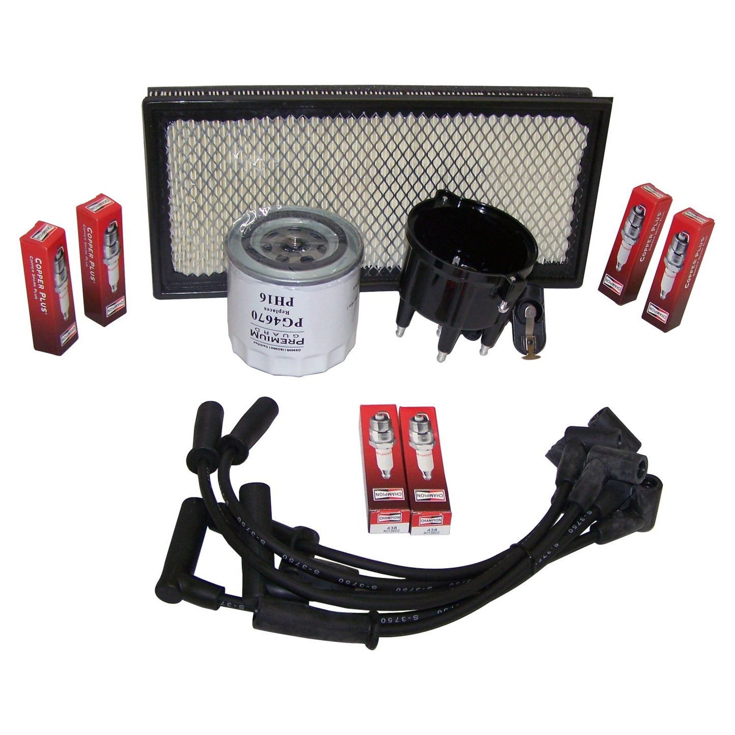 Tune Up Kit for 1999 Jeep TJ Wrangler w/ 4.0L Engine Crown Automotive