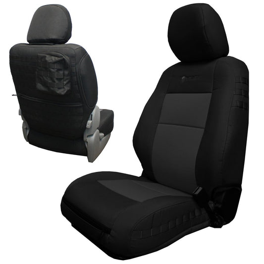 Tacoma Front Seat Covers For 20-22 Tacoma All Models Electric Driver/Manual Passenger Seat Tactical Pair Bartact-1
