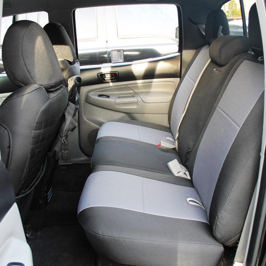 Toyota Tacoma Bench Seat Covers Rear Bench 09-15 Tacoma Double Cab Standard And TRD Black Back Bartact-1
