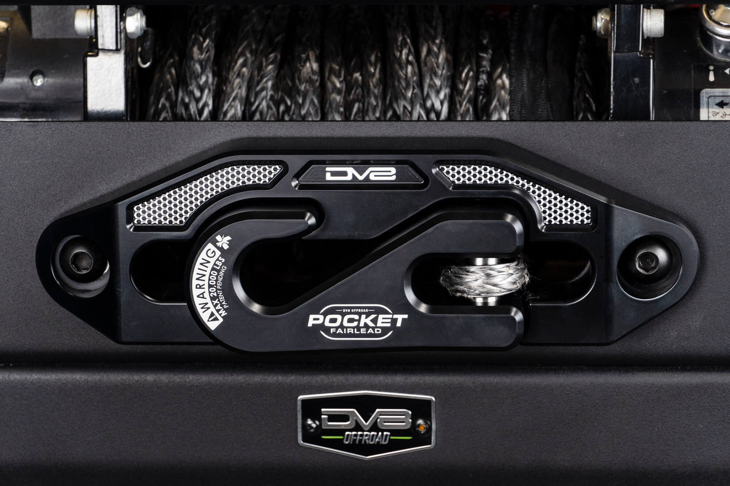 Pocket Fairlead for Synthetic Rope Winches DV8 Offroad-14