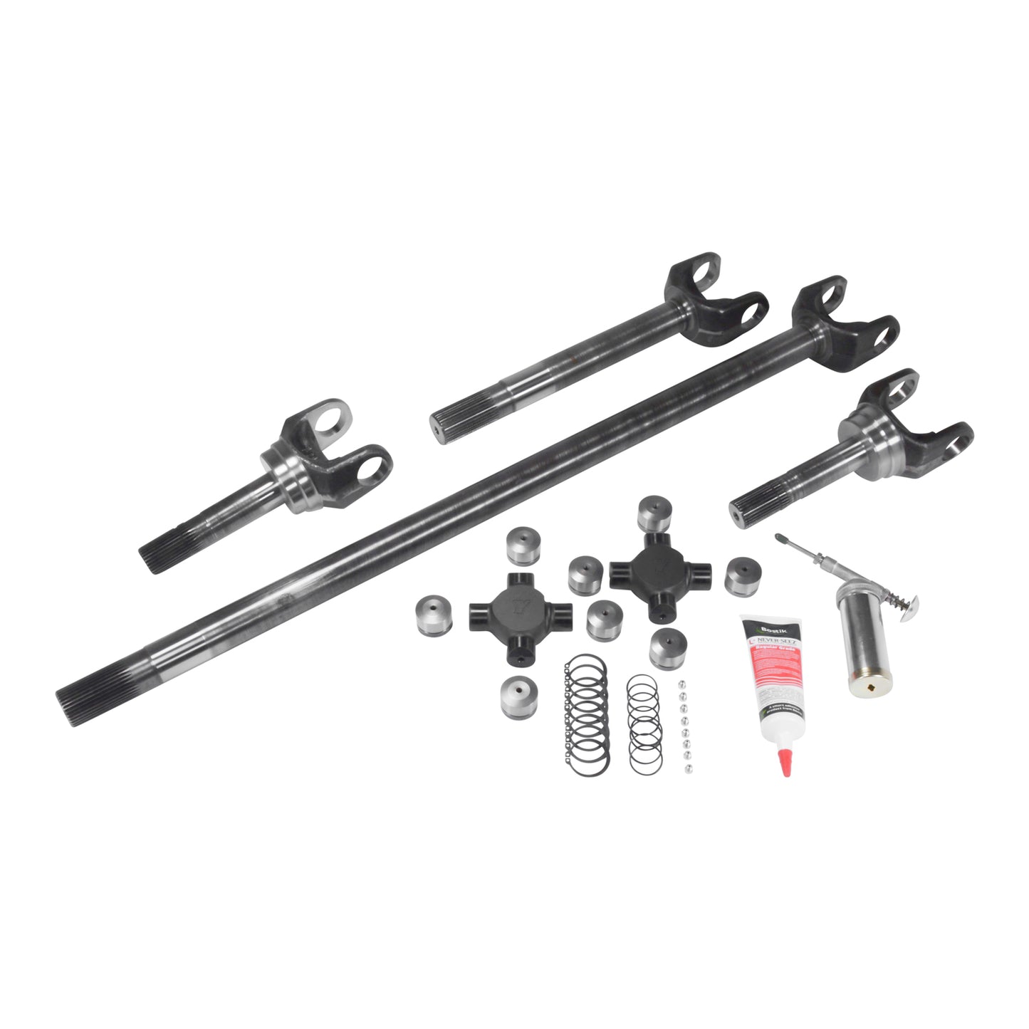 Chromoly Front Axle Kit, GM 8.5ќ, 19/28 Spline, Super Joints USA Standard Gear-1