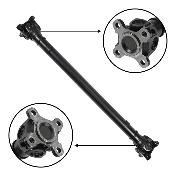 New Front Driveshaft For Bmw X3, 27.64 Inch Flange To Flange USA Standard Gear