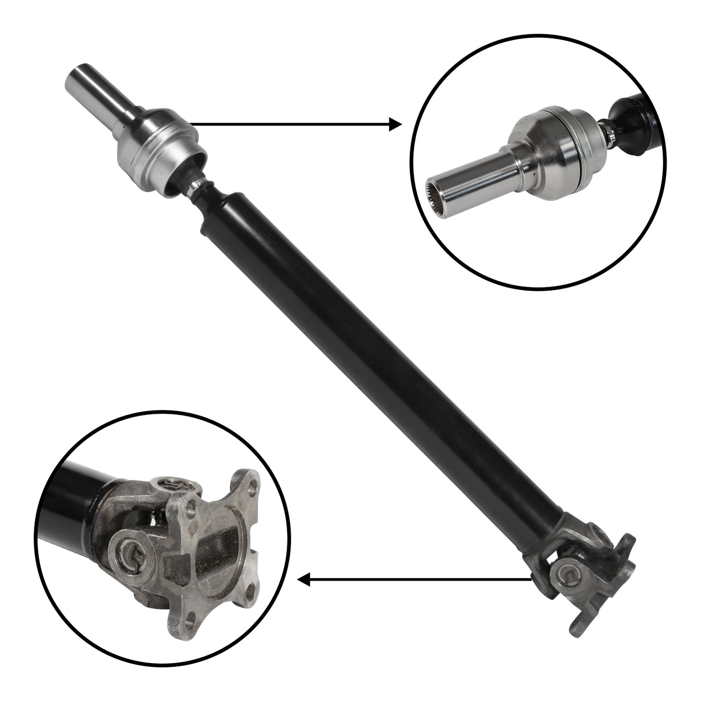 Front Driveshaft For 2012-2018 Ram 1500, 33 Inch Overall Length USA Standard Gear-4