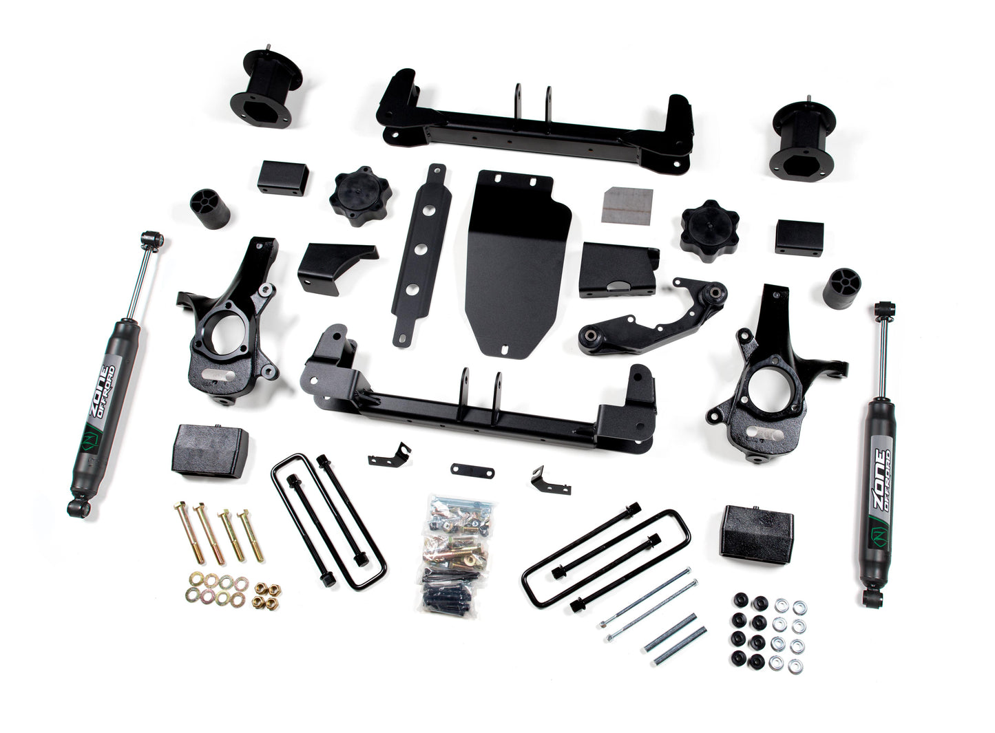 14-18 Silverado/Sierra 1500 4WD 4.5 Inch Cast Steel Arms With Nitro Shocks Zone Offroad