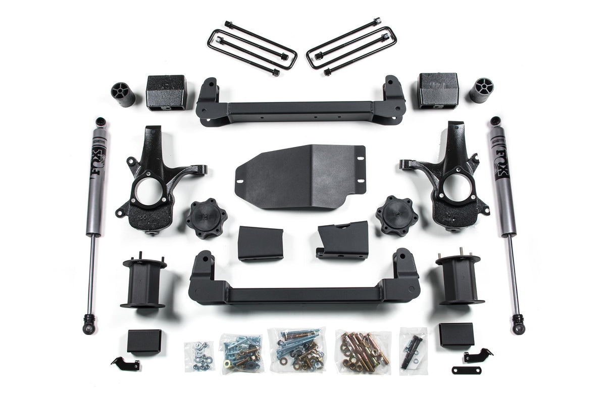 07-13 Chevrolet Silverado/GMC Sierra 1500 6.5 Inch Lift Kit Front Shock: Strut Spacer, Rear Shock: Nitro Series Zone Offroad-3