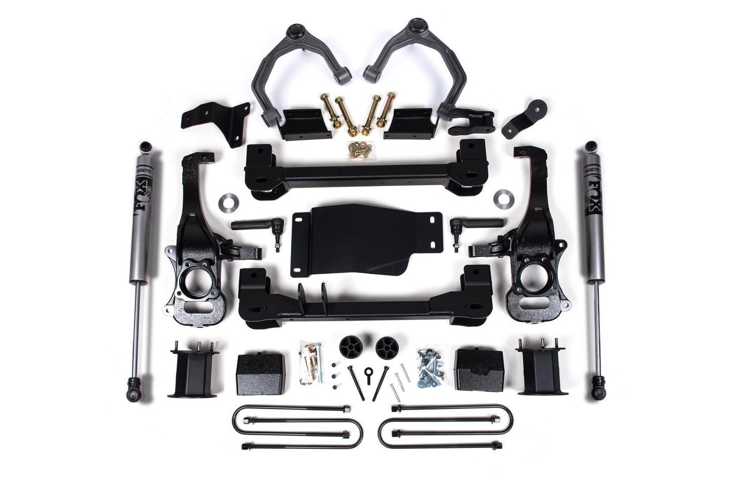 Zone Offroad 6 Inch Lift Kit For 2025 Silverado/Sierra 1500 Custom/LT/LTZ/PPV/RST/WT/Elevation/PRO/SLE/SLT 4WD 5 Inch Rear Block Spacer Front Zone Offroad