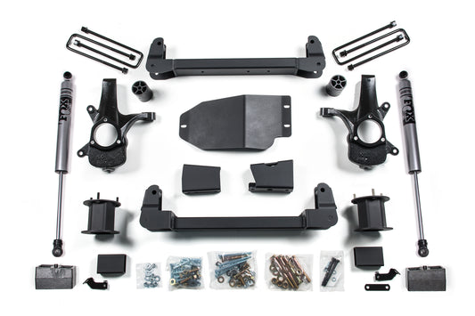 07-13 Chevrolet Silverado 1500 - GMC Sierra 1500 2WD 4.5 Inch Suspension Lift Kit, 3 Inch Rear Lift, Fox 2.0 Adventure Series Shocks Zone Offroad-1