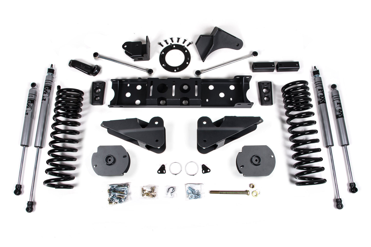 25-26 Ram 2500 4WD (Diesel) 4 Inch Suspension Lift Kit, 2.5 Inch Rear Lift, Spacer - Nitro Shocks Zone Offroad