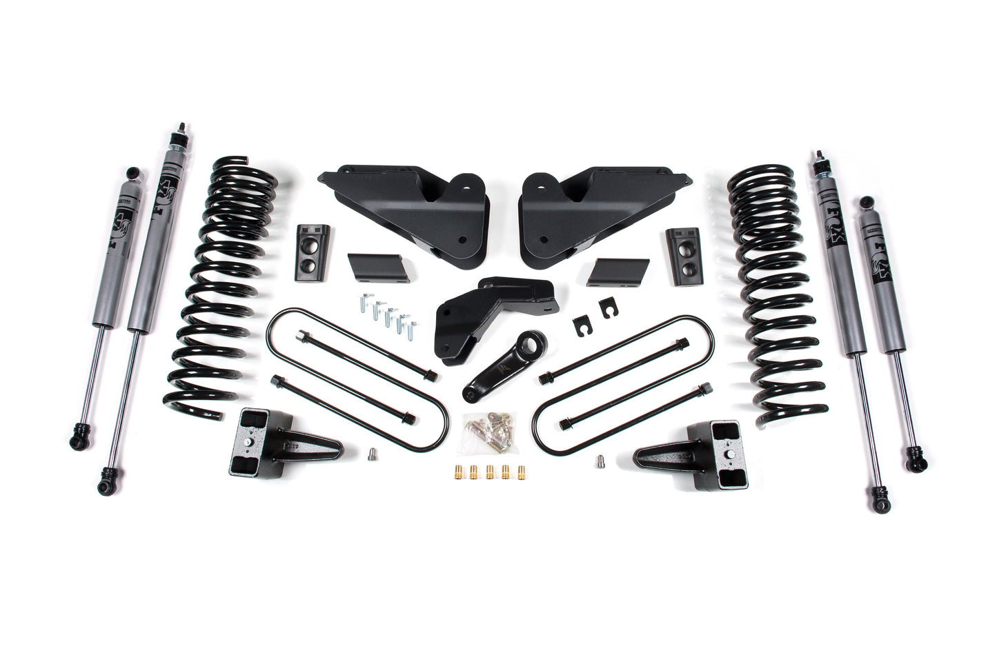 25-26 Ram 3500 (Diesel) 4 Inch Radius Arm Drop Suspension Lift Kit, 2 Inch Rear Lift, Block W/ Overload - Fox 2.0 Adventure Series Shocks Zone Offroad