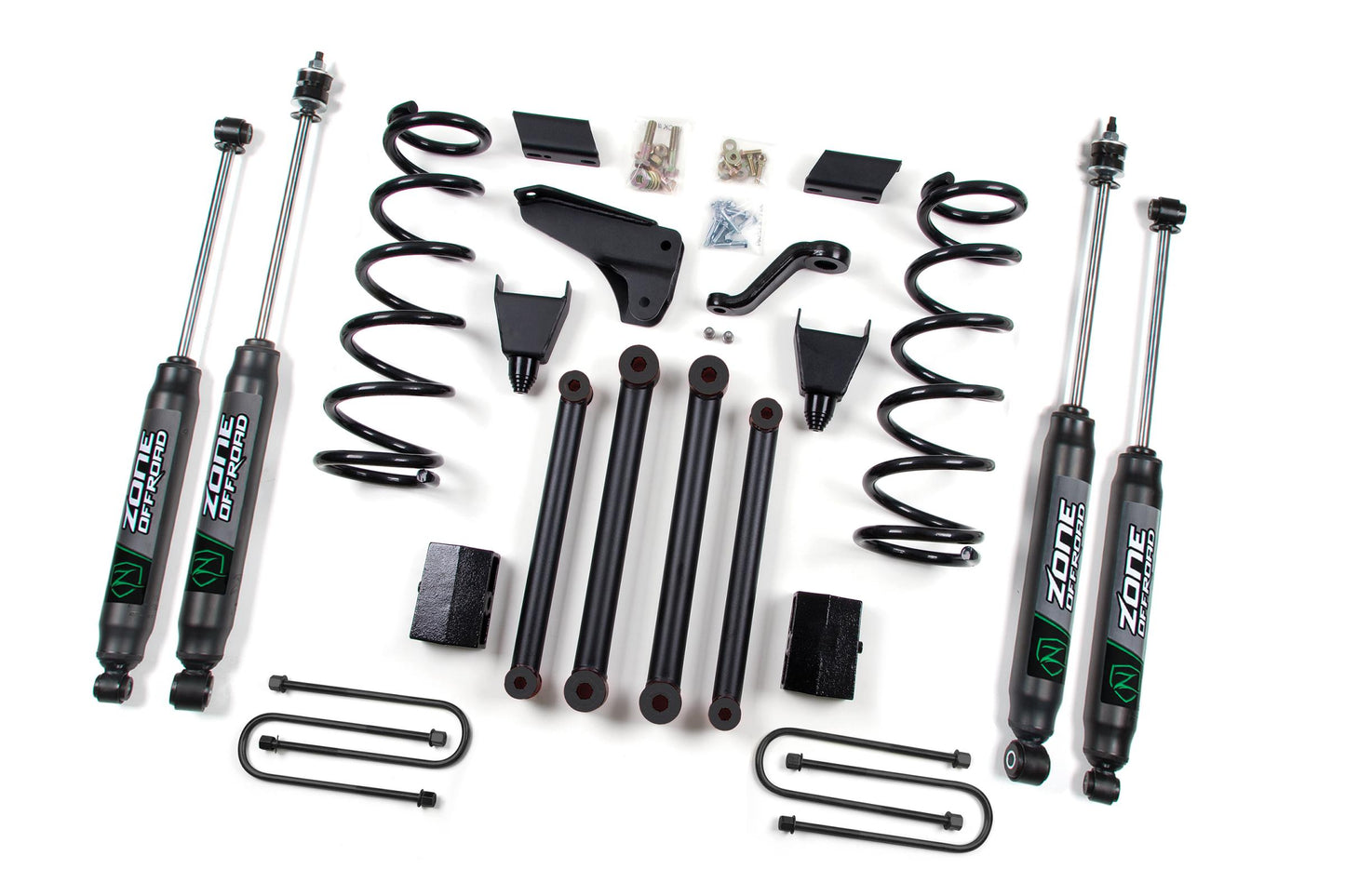 10-12 Dodge RAM 2500/3500 5.0 Inch Coil Spring Lift Kit With Nitro Shocks Zone Offroad-1