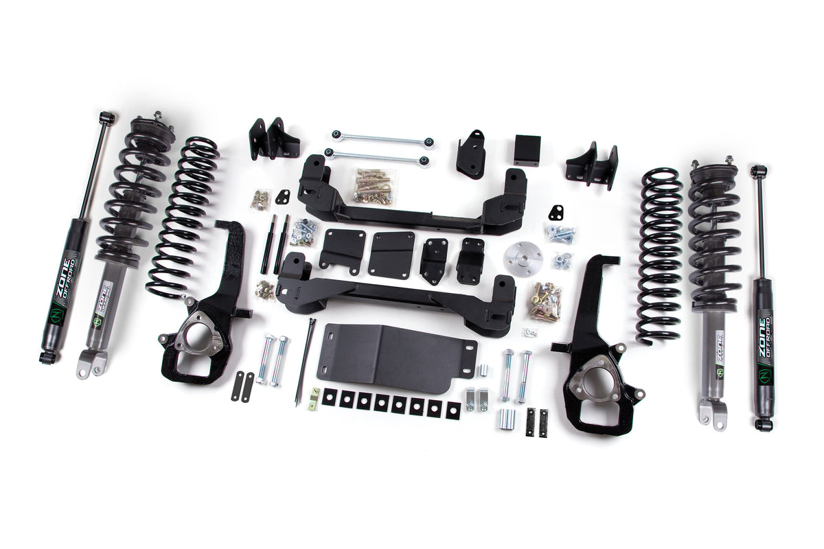 13-18 Ram 1500 4WD 4 Inch Suspension Lift Kit, 3 Inch Rear Lift, Coil Spring - Nitro Loaded Struts, Nitro Shocks Zone Offroad-3