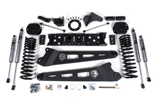 19-24 RAM 2500 4.5 Inch Radius Arm Diesel 6-Bolt T-Case Fox Adventure Shocks Zone Offroad-1