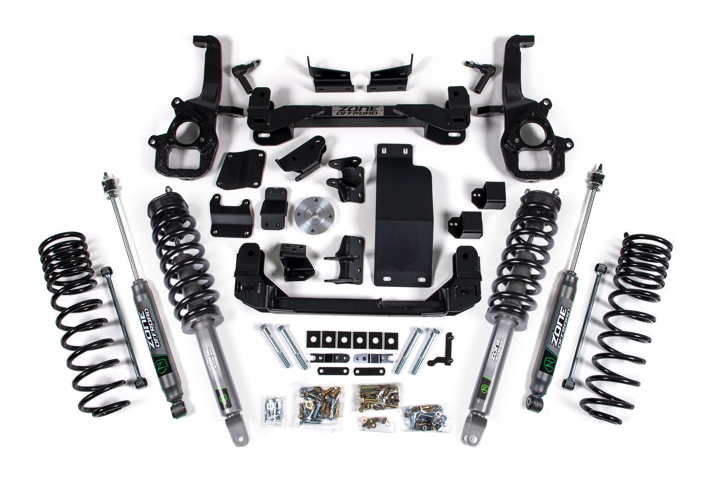 19-24 Ram 1500 4WD 4 Inch Suspension Lift Kit (Standard Bore), 3 Inch Rear Lift, Coil Spring - Nitro Loaded Struts, Nitro Shocks Zone Offroad