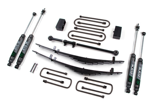 00-05 Ford Excursion 4 Inch Leaf Spring Lift Kit Zone Offroad-1