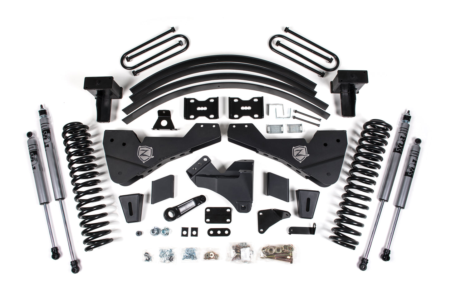11-16 Ford F-250/F-350 Super Duty 8 Inch Lift Kit Without Overload Gas With Fox Adventure Shocks Zone Offroad-1