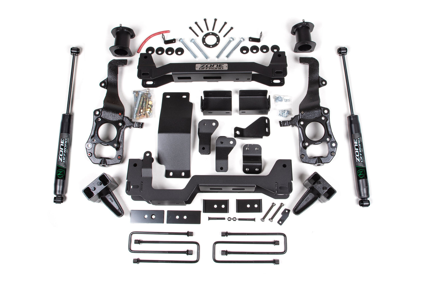 21-26 Ford F-150 4WD 4 Inch Suspension Lift Kit, 2 Inch Rear Lift, Block - Nitro Loaded Struts, Nitro Shocks Zone Offroad