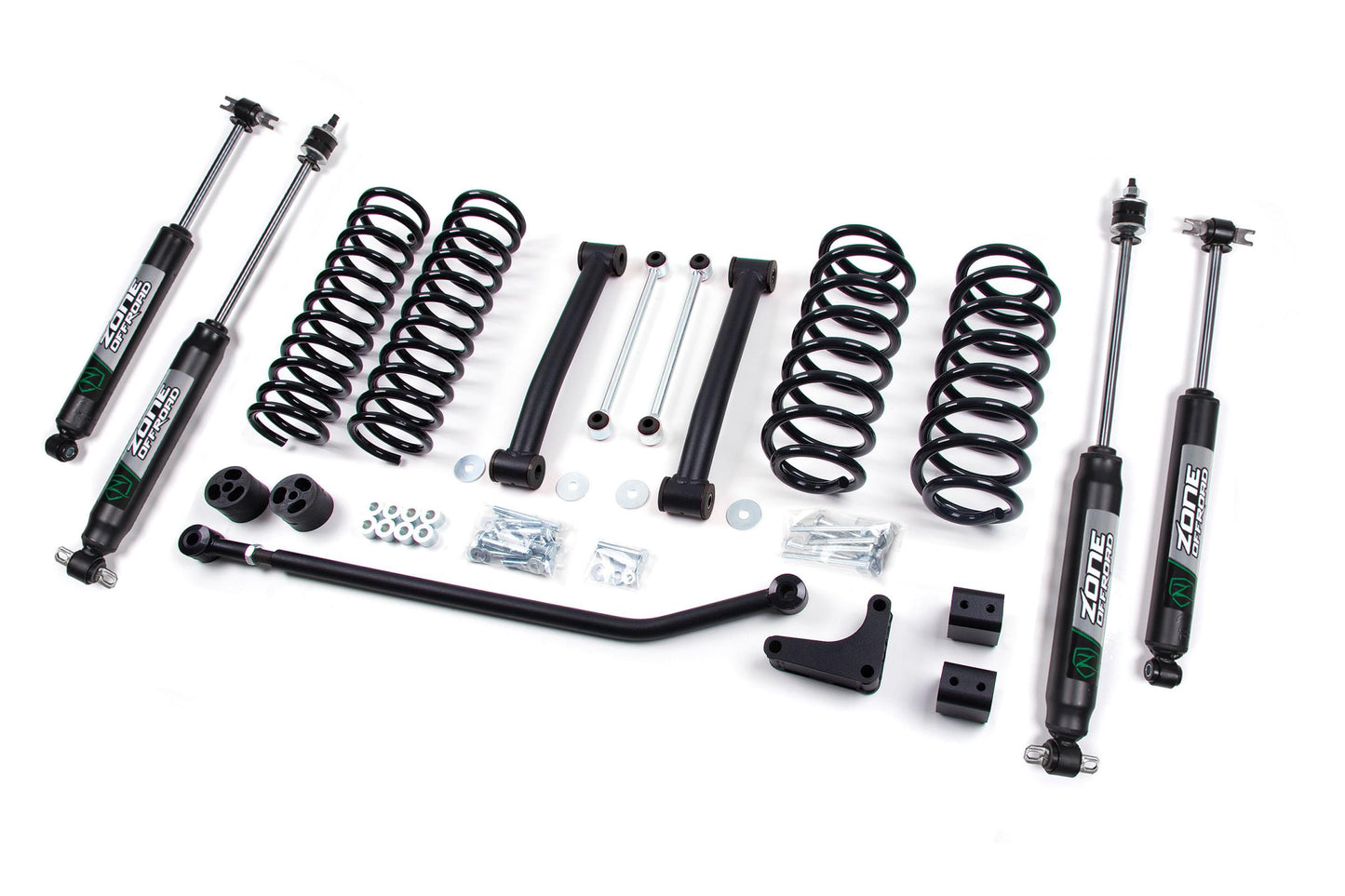 99-04 Jeep Grand Cherokee WJ 4 Inch Coil Spring Lift Kit With Nitro Shocks Zone Offroad-1