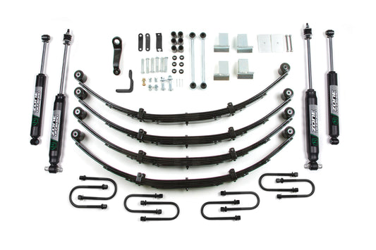 87-95 Jeep Wrangler YJ 4 Inch Leaf Spring Lift Kit With PS No Shocks Zone Offroad-1