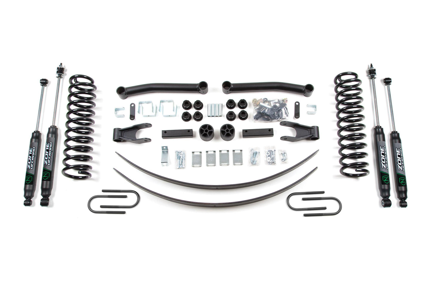 86-92 Jeep Commanche MJ 4.5 Inch Coil Spring Lift kit With Nitro Shocks Zone Offroad-1