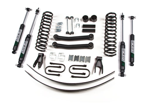 84-01 Jeep Cherokee XJ 4.5 Inch Coil Spring Lift Kit With Chrysler Axle With Nitro Shocks Zone Offroad-1