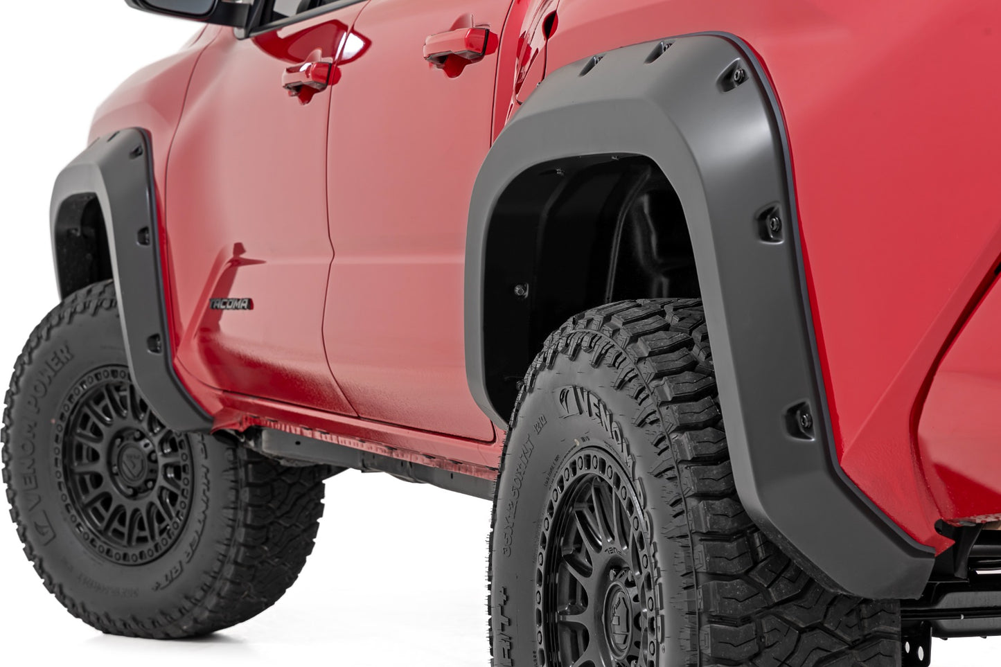 Pocket Fender Flares | 089 Wind Chill Pearl | Toyota Tacoma 2WD/4WD (2024) Rough Country