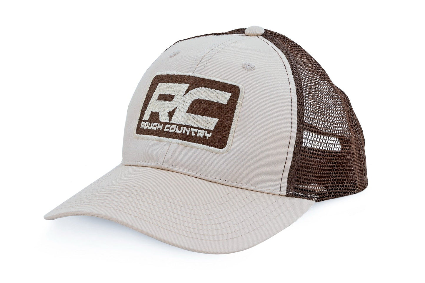 Rough Country Hat | Brown Mesh | Rough Country Patch | Khaki -MC6901 Rough Country