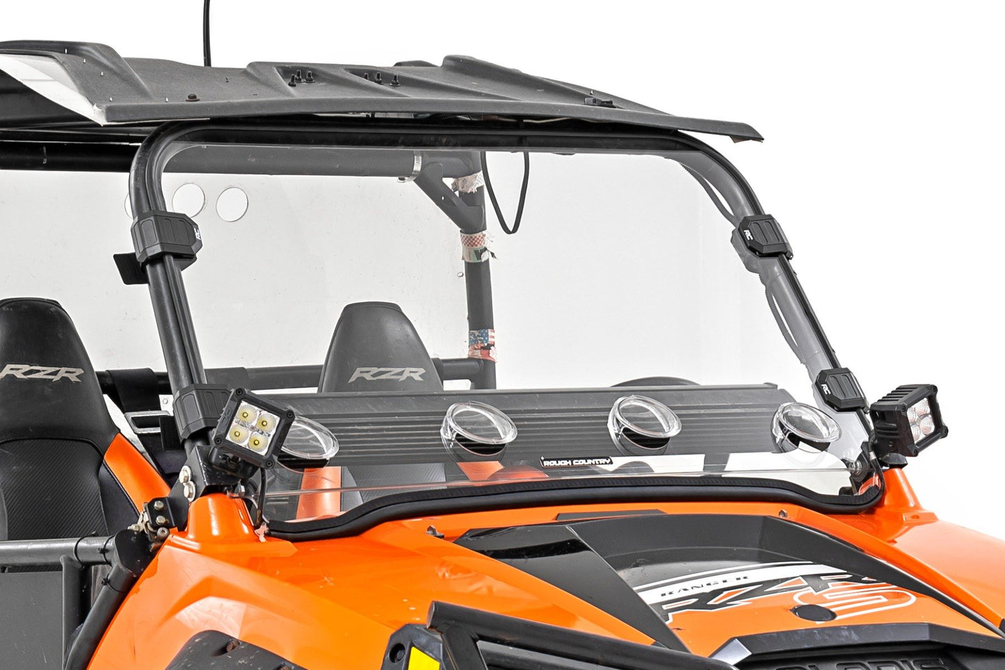 Vented Full Windshield | Scratch Resistant | Polaris Ranger RZR S 800/RZR 4 800 Rough Country