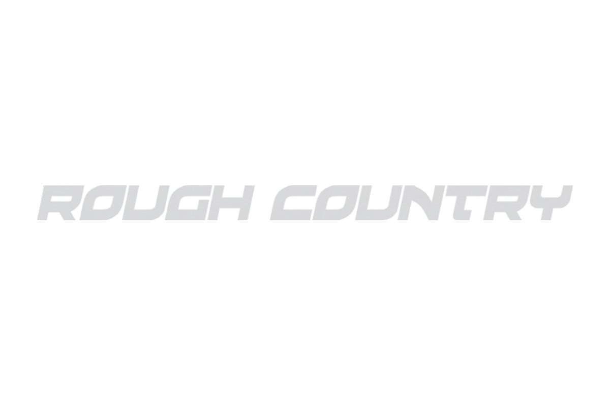 Rough Country Decal | 1/2 Inch x 8 Inch | Gray Rough Country